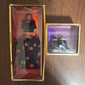 Stylish Black and Red Doll Outfit Set